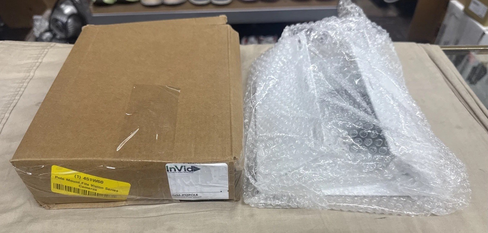 InVid Tech IVM-PTZPOLE Vision PTZ Camera Pole Mount Bracket White NEW