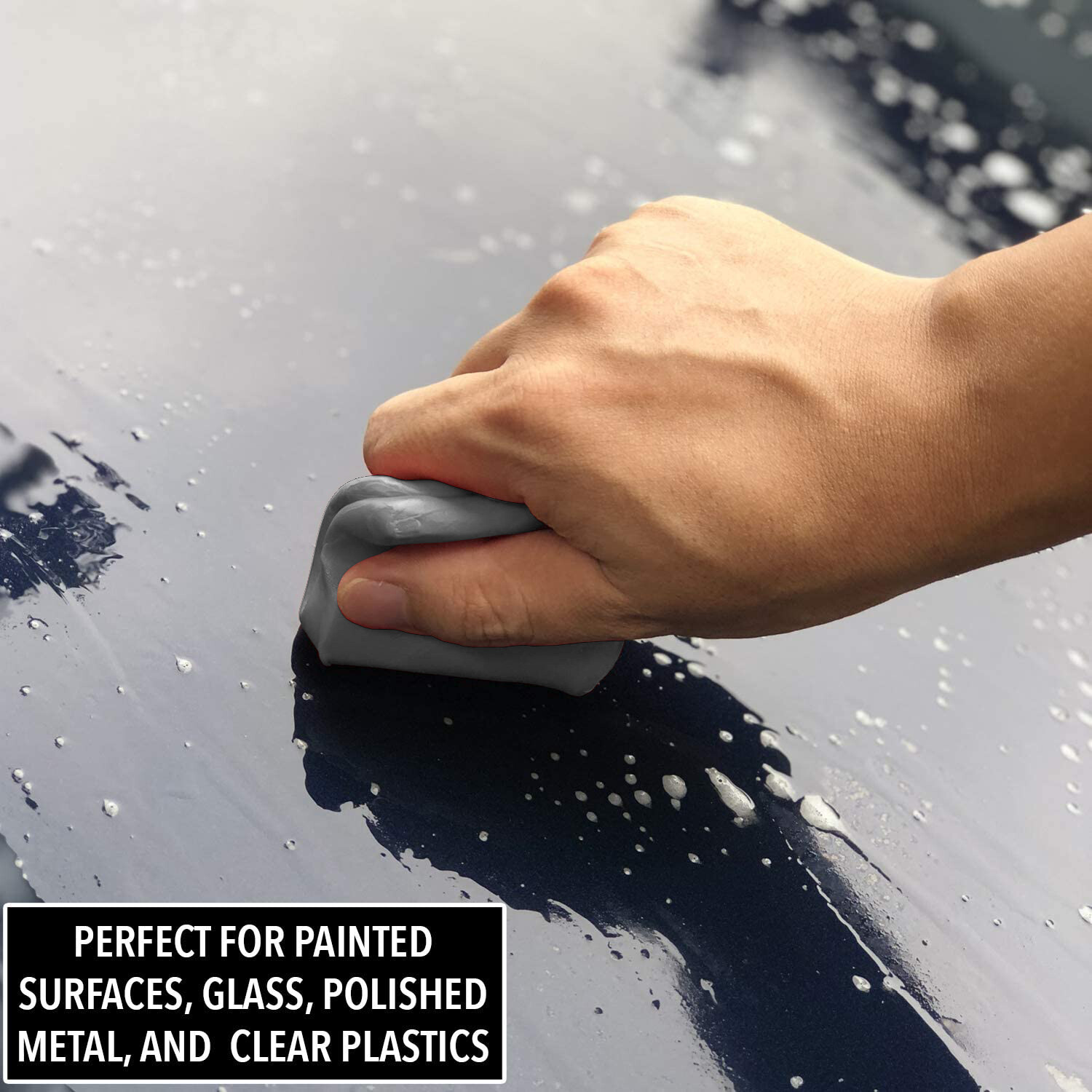 Complete Car Clay Bar Kit for Auto Detailing, Includes Rain Dance Paste Wax