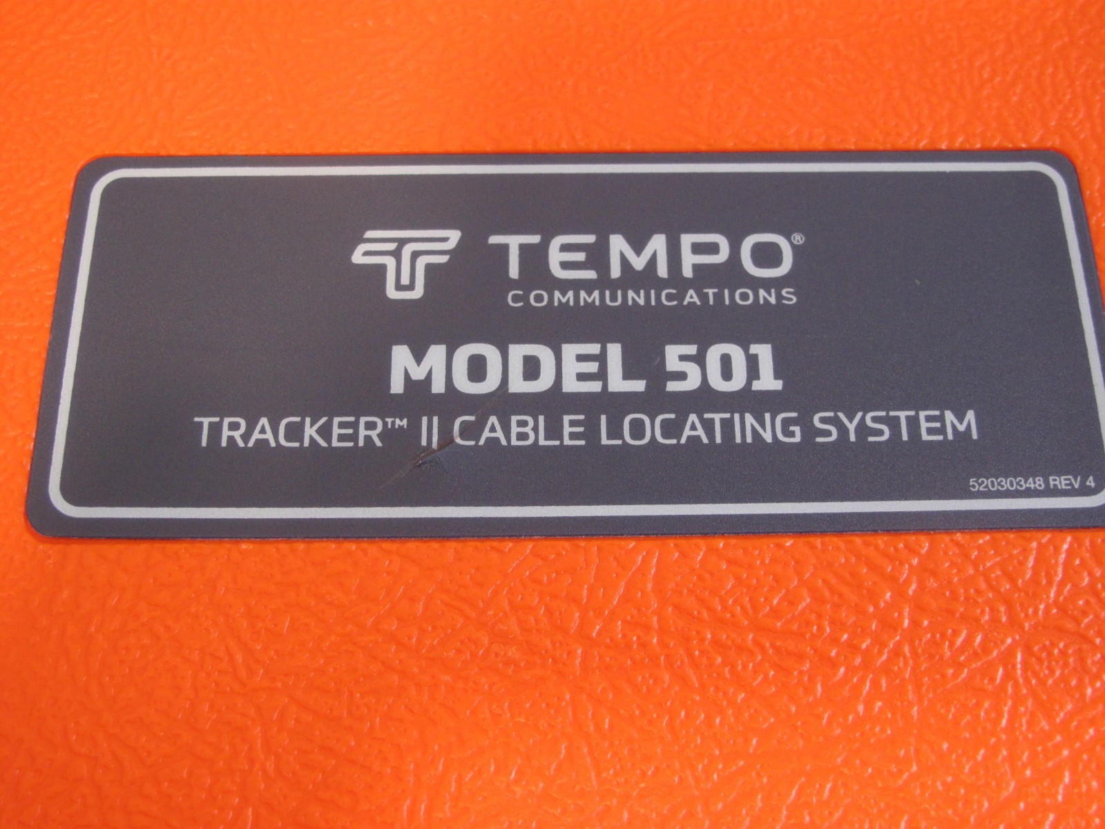 Nice Tempo Communications model 501 tracker II cable locating system