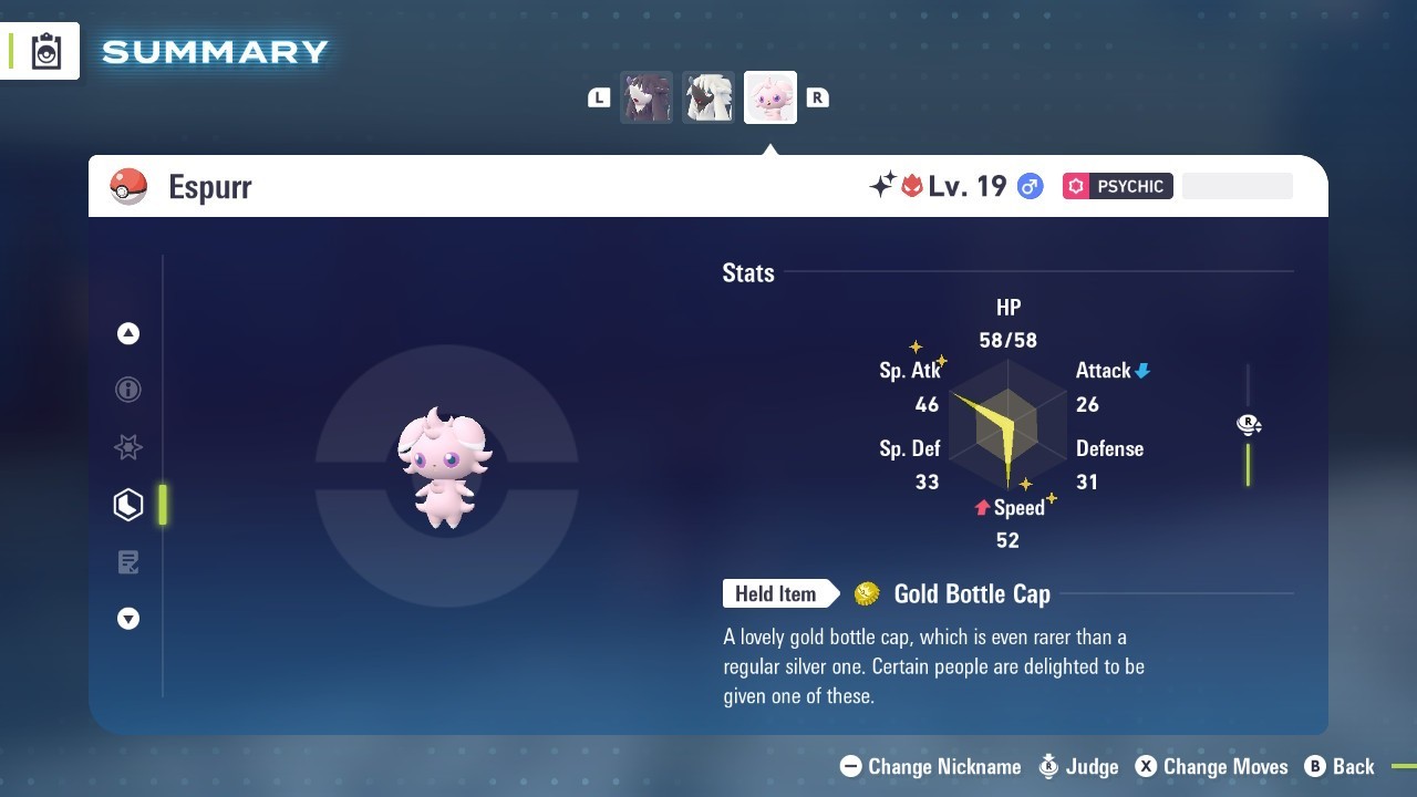Pokémon Legends: Z-A Shiny Espurr 6iv ✨Max EV✨ALPHA