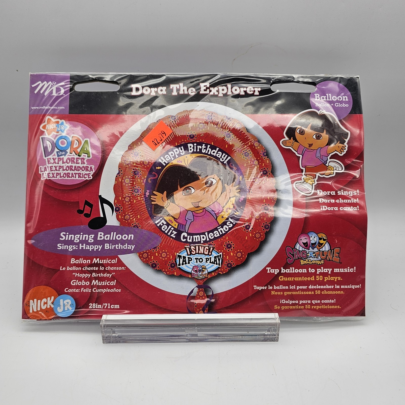 Vintage Dora The Explorer Singing Foil Balloon USA Made