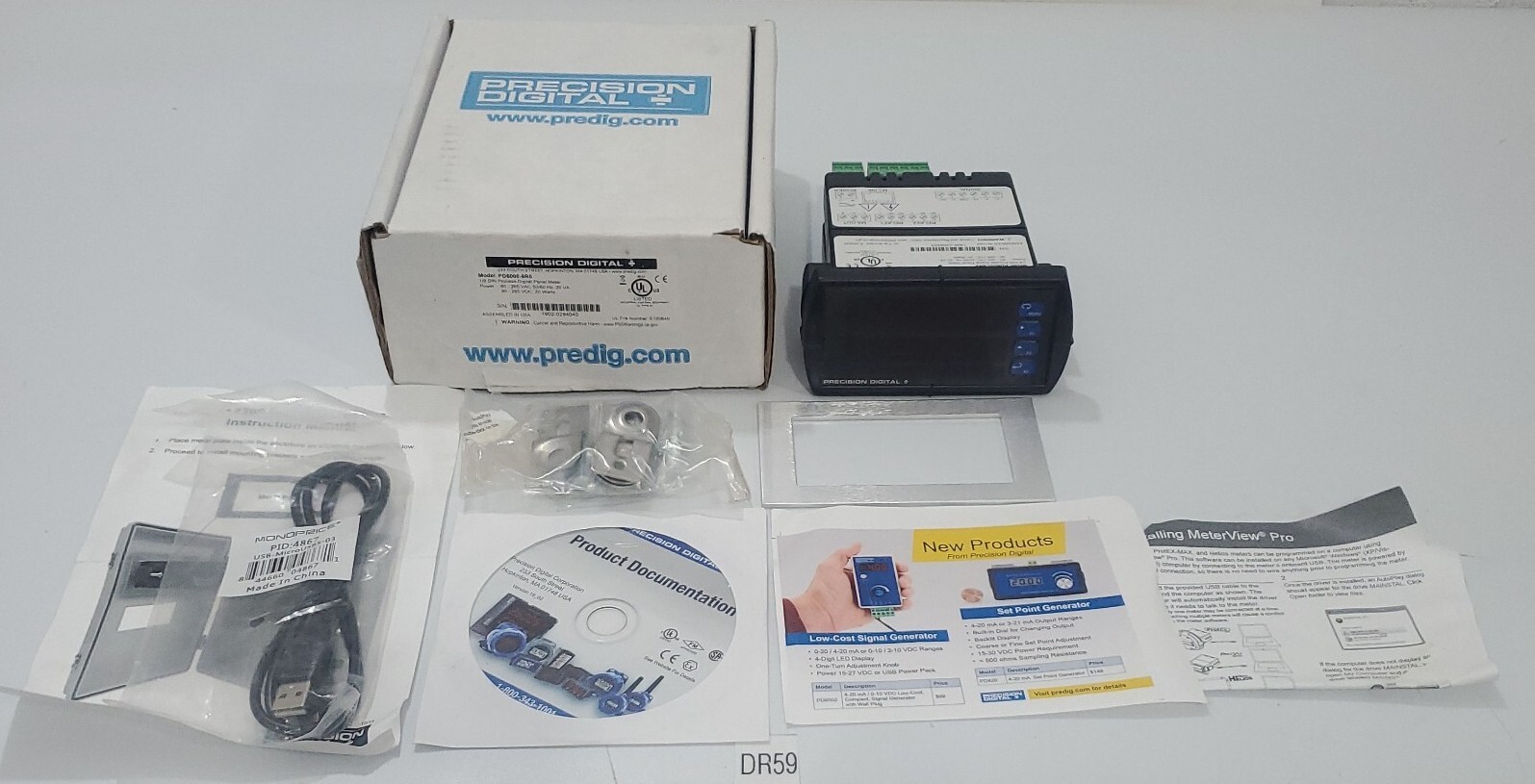 *NEW* Precision Digital PD6000-6R5 DIN Process Digital Panel Meter 1/8 +Warranty