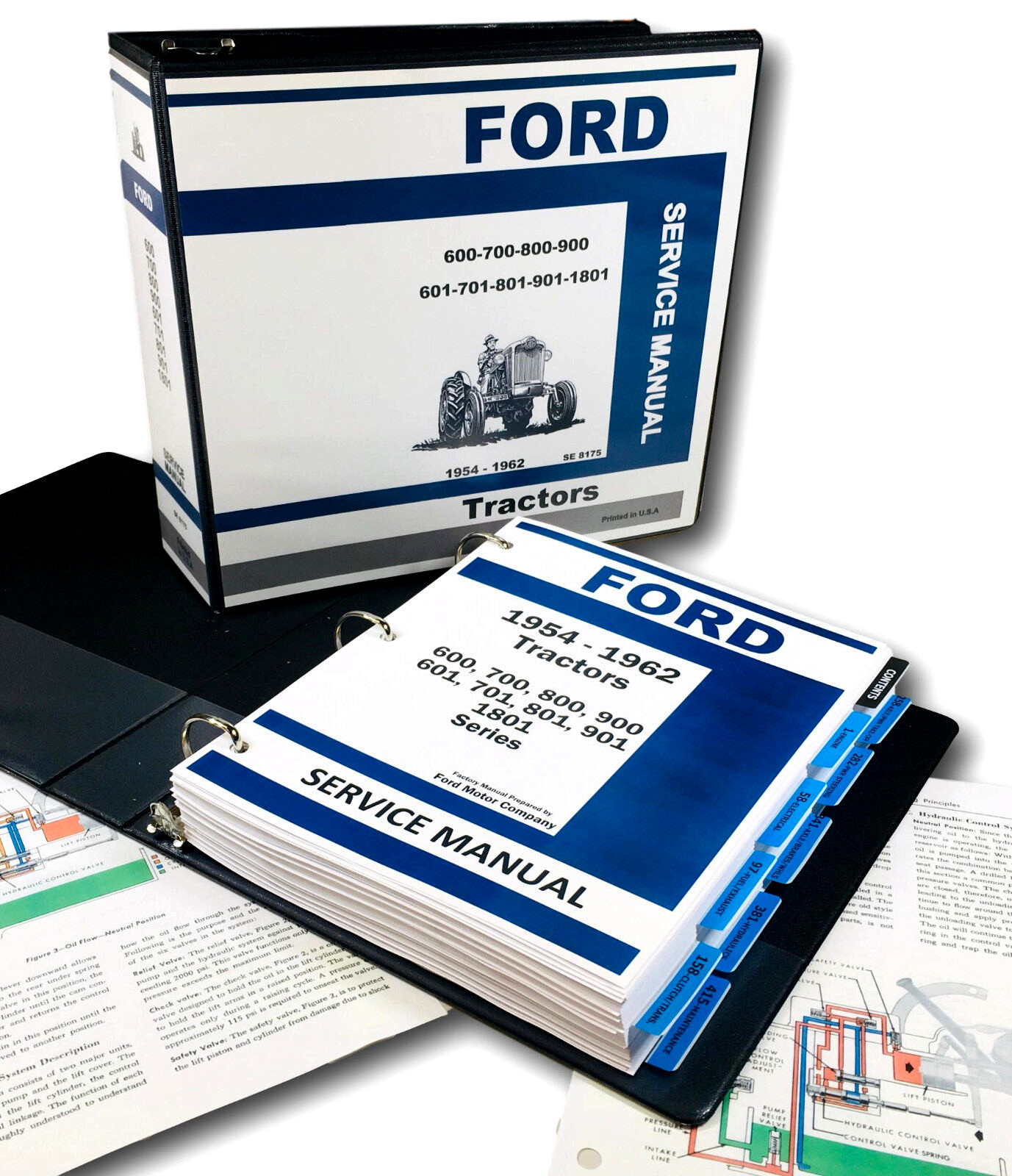 Ford 2000 4000 Early 4Cyl Tractor Service Repair Manual Shop 1962 1963 1964 1965