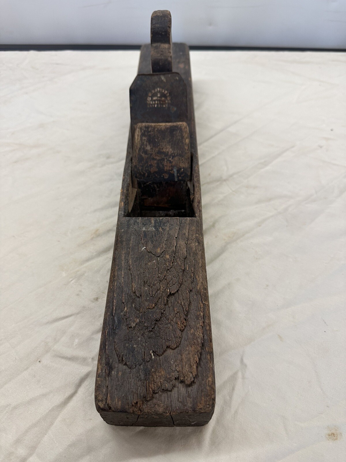 Antique W. Butcher  22'' Wood Block  Woodworking Carpentry Hand Plane