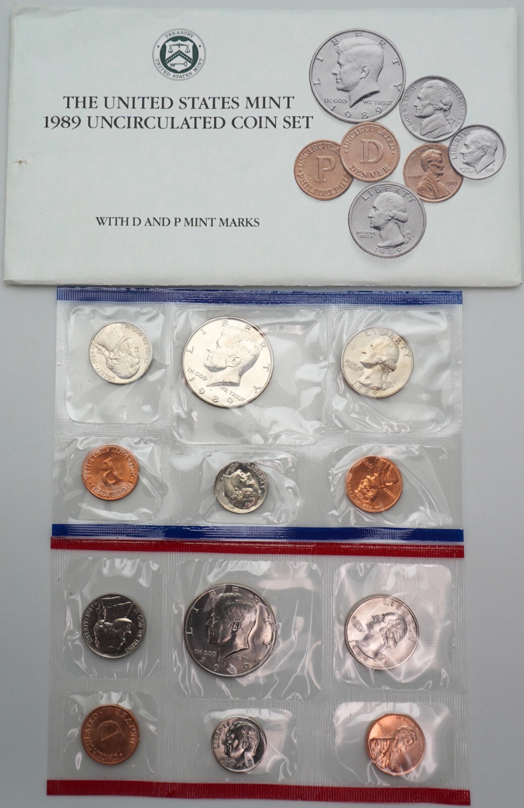 1989 - P&D Uncirculated US Mint Coin Set in OGP