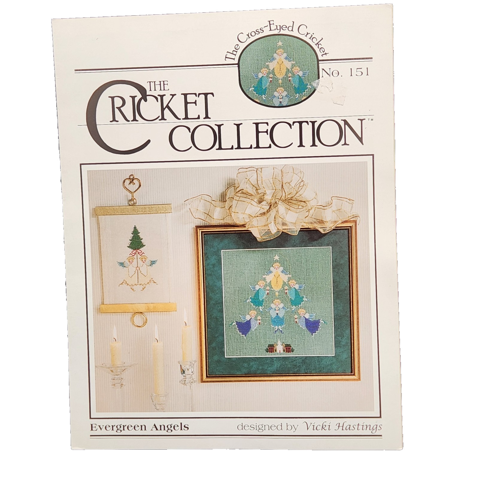 The Cricket Collection ~ Evergreen Angels Cross Stitch Leaflet No. 151