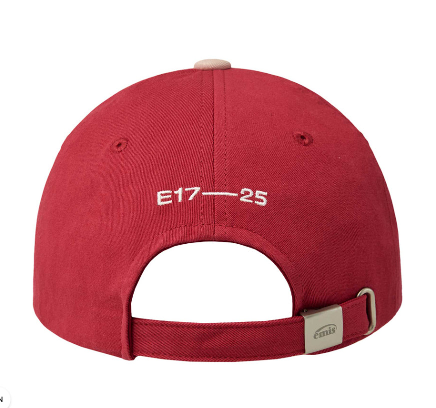 emis HEART WAPPEN TONE ON TONE BALL CAP, RED (100% AUTHENTIC)