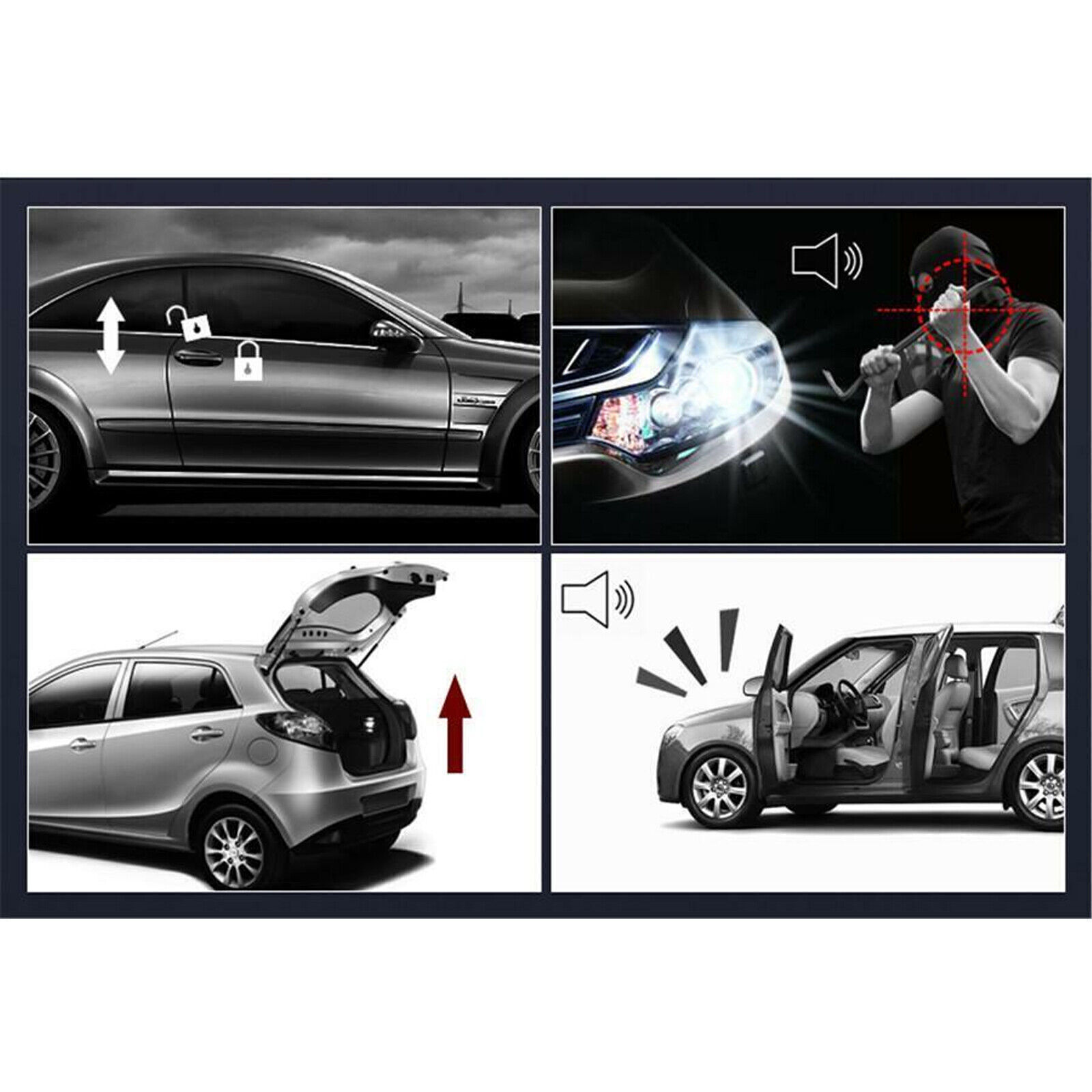 Car Keyless Entry Engine Start Security Alarm Push Button Remote Starter StopSLB
