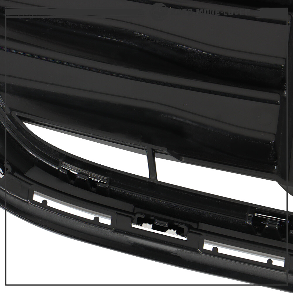 For Chevrolet Trax 2017-2021 Front Upper and Lower Grille Set Black Chrome 2PCS