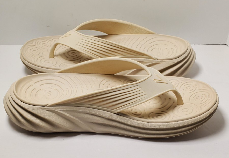 Vionic Tide RX Unisex Cushioned Orthotic Sandal Cream Size Men 9 Women 11