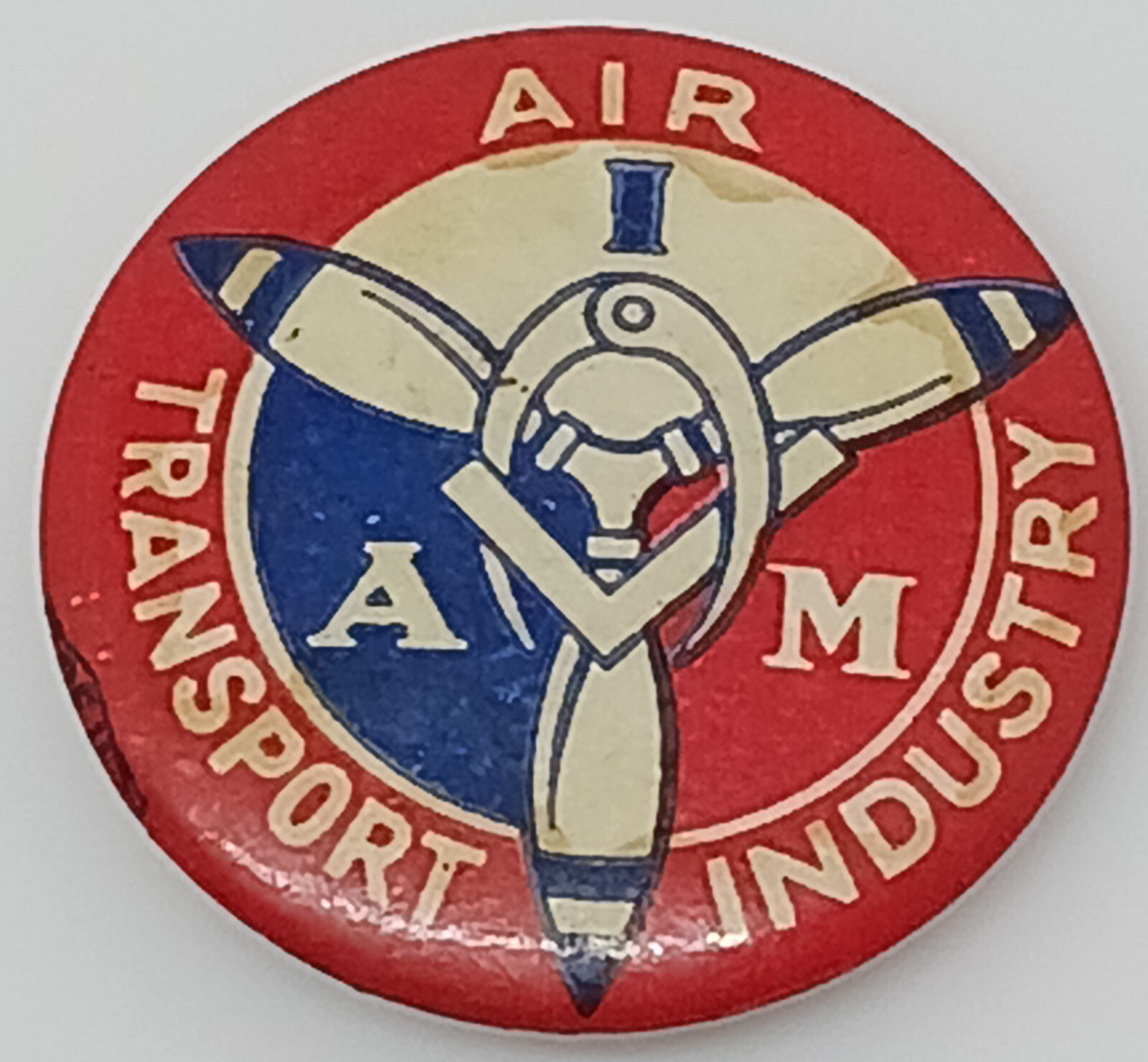 Air Transport Industry IAM Union Button