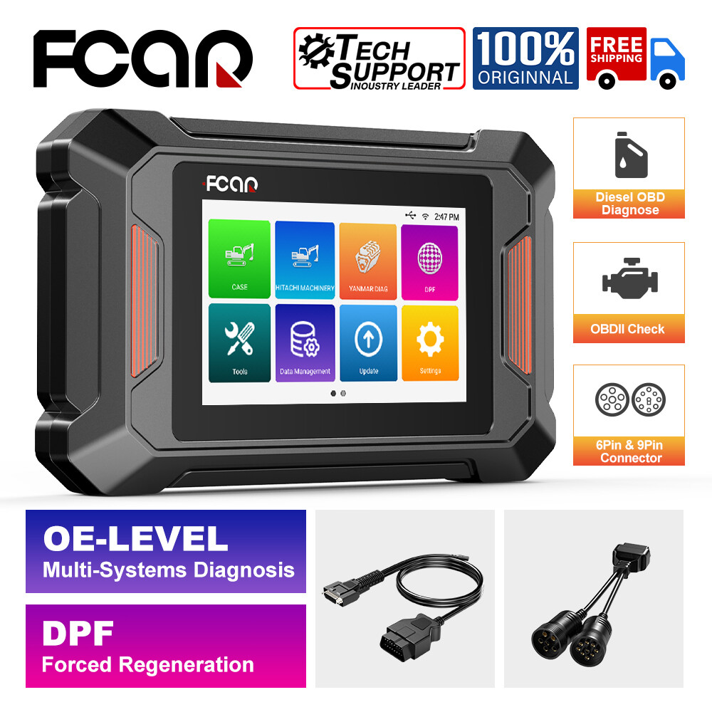 Construction Machinery OBD2 Scanner Diesel Full System Diagnostic DPF Regen