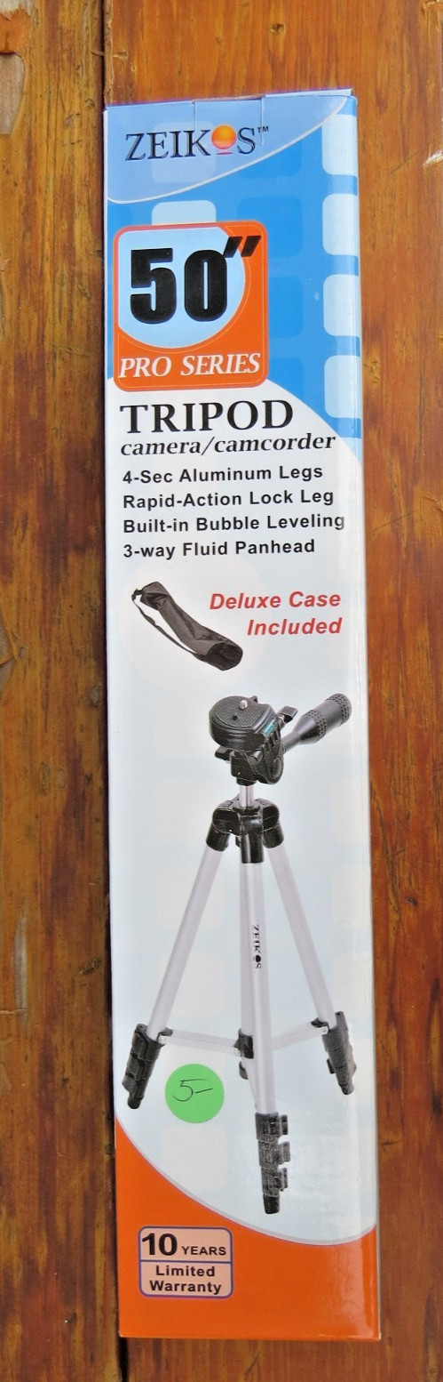 New Open Box Zeikos ZE-TR26A 50 Inch Pro Series Tripod