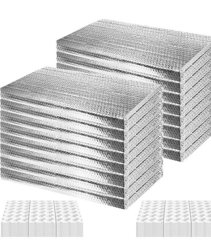 16P 24"x48"Garage Door Insulation 0.24"T Double Bubble Reflective Kit