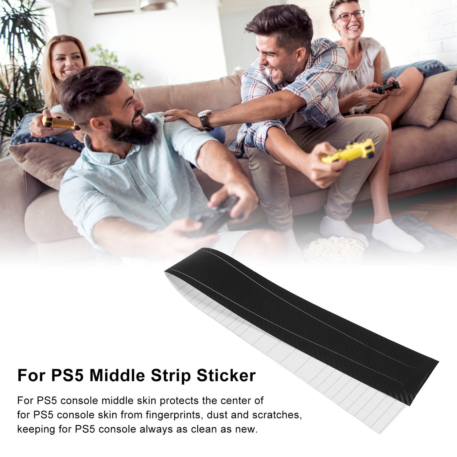 For Console Middle Skin Integral Scratch Resistant Middle Strip Sticker NMNH
