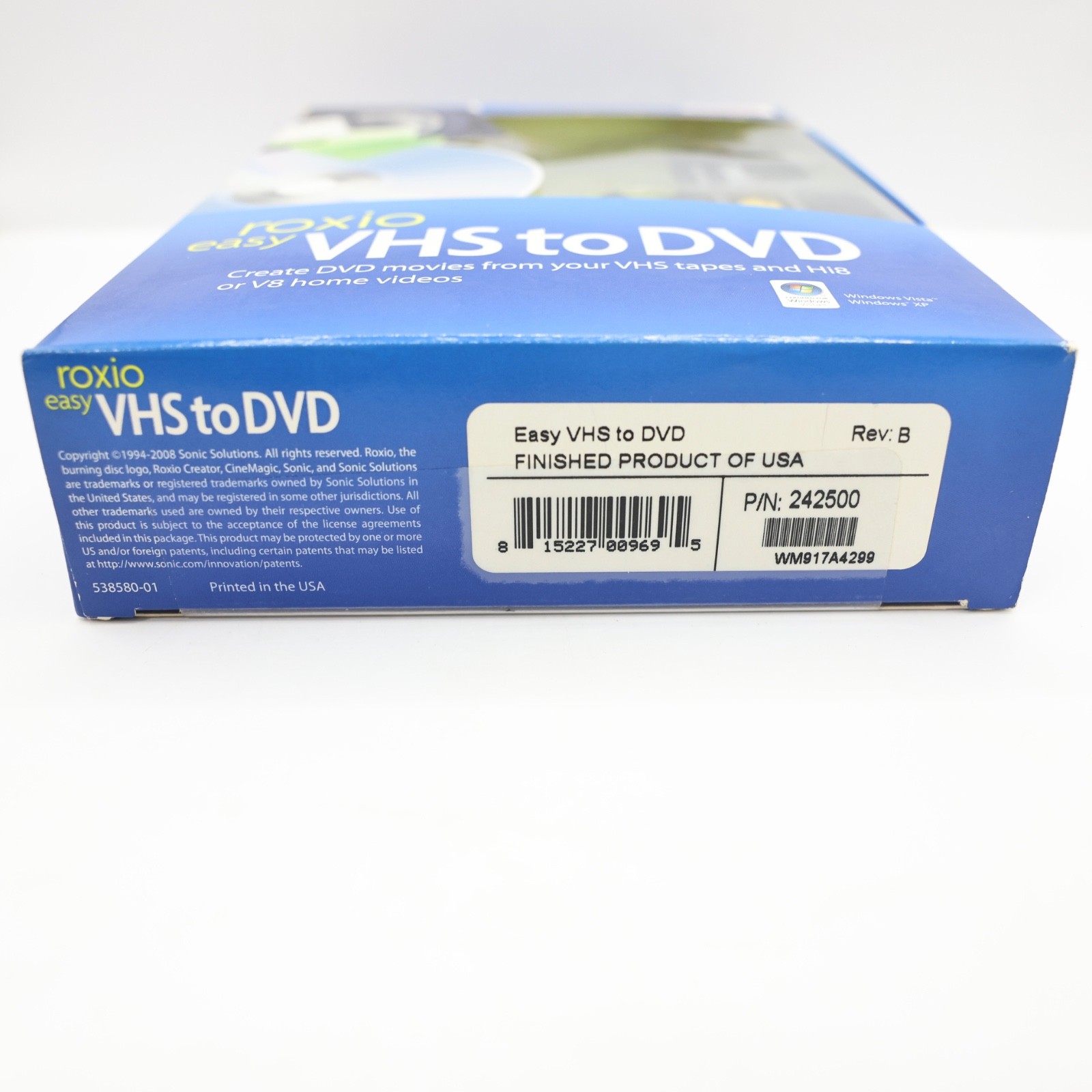 Roxio Easy VHS to DVD - Open Box