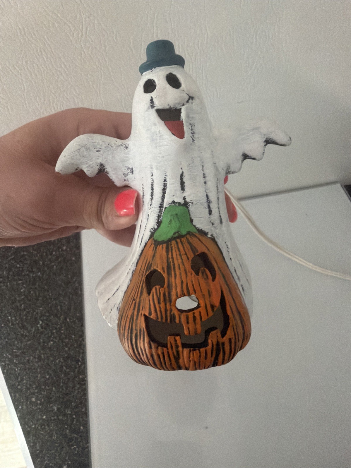 Ghost Pumpkin Light Vintage corded