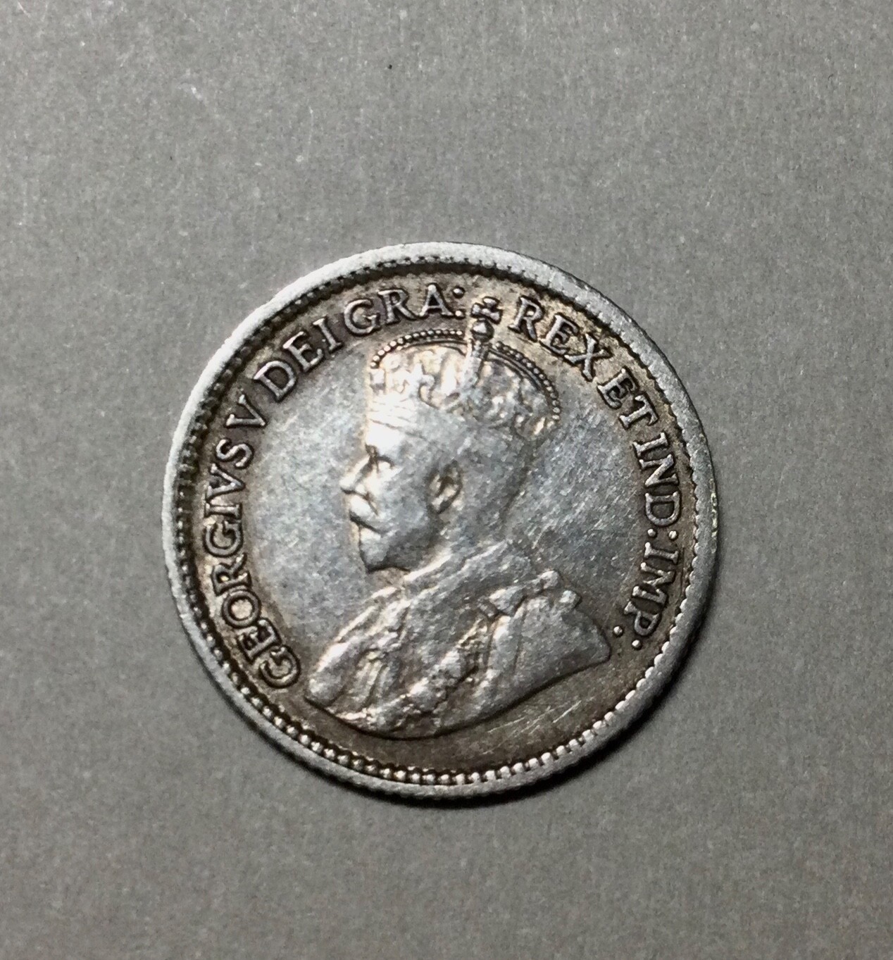1915 Canada 5 Cents Silver George V Sharp Mid Grade Better Date Coin
