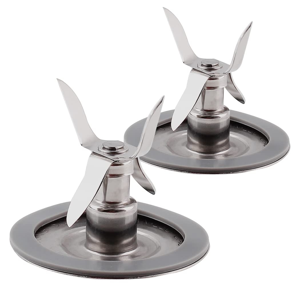 Parts Ice Crusher Blade 4961 with Gasket for Oster Blenders (2 Pack)