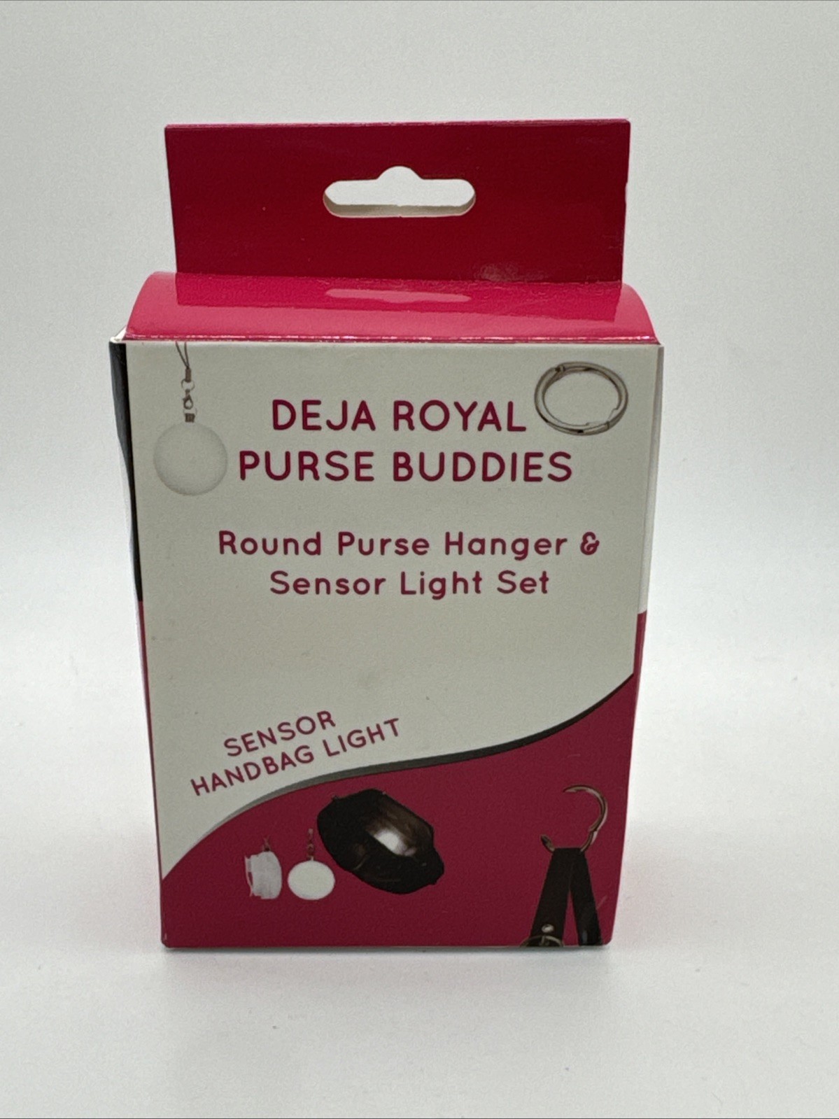 Deja Royal Purse Buddies - Round Purse Hanger & Sensor Light Set