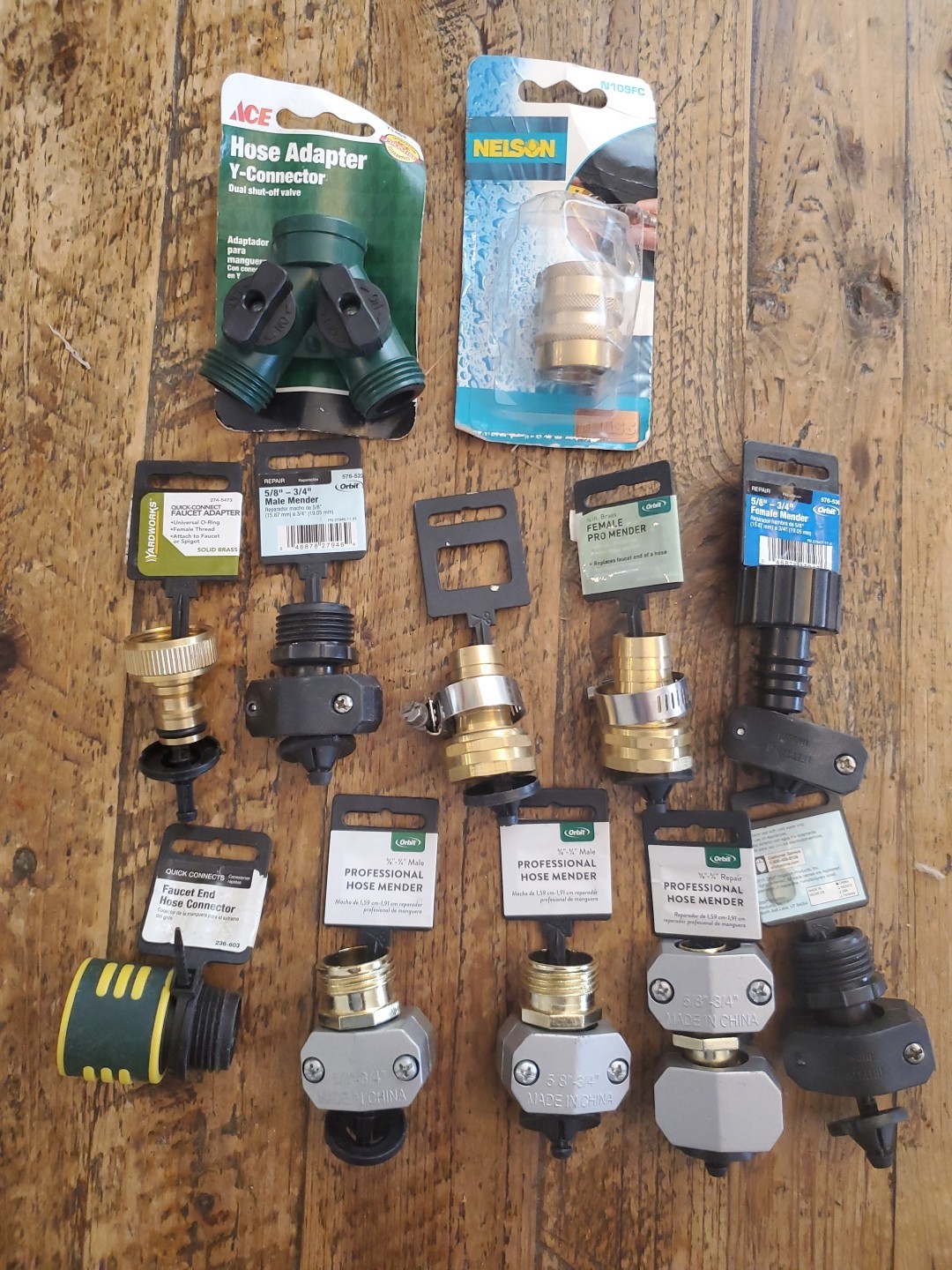 Orbit Metal & Plastic Male & Female Mender Metal Hose Menders, Connectors + NEW!
