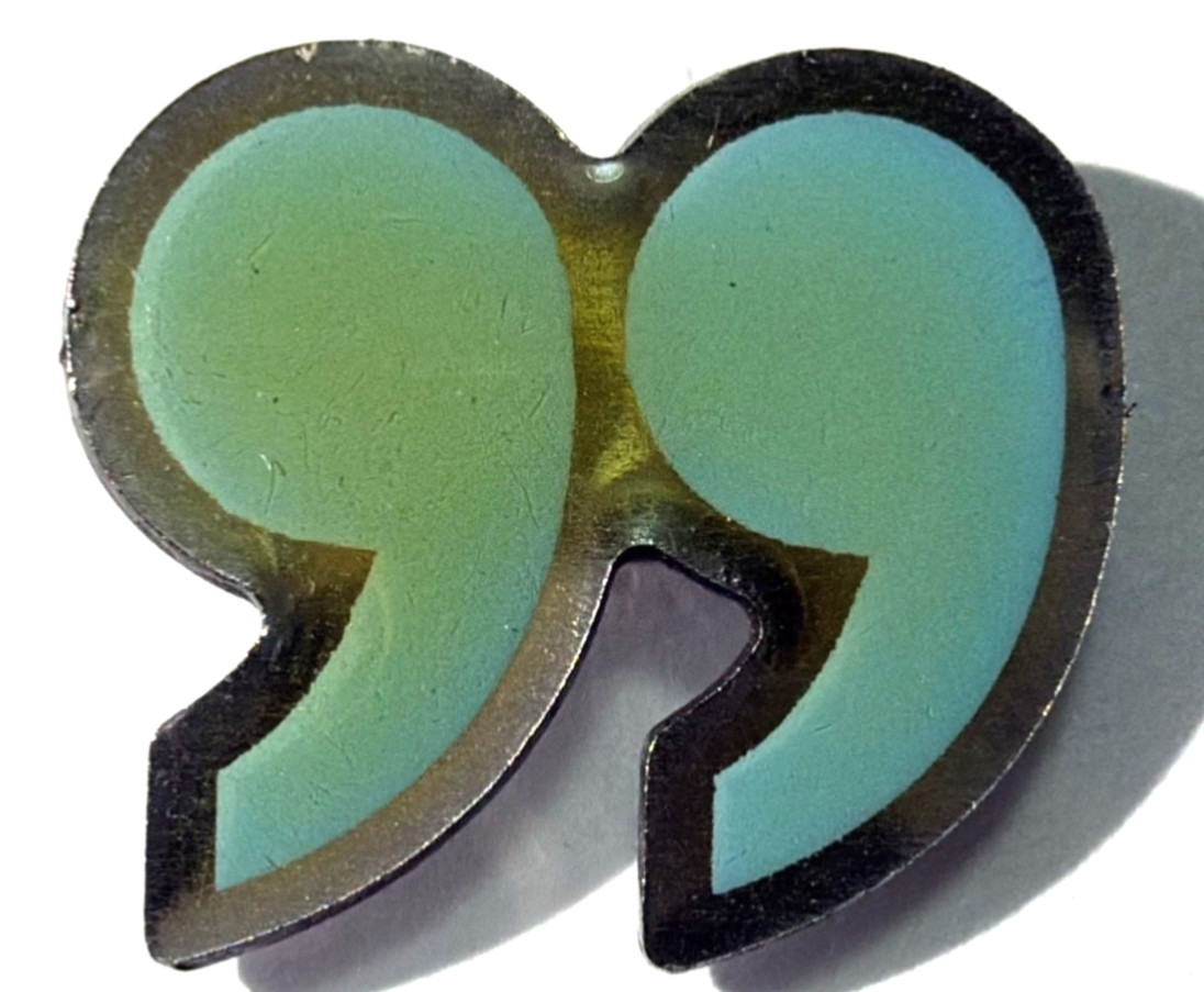 Apostrophe Punctuation Pin (H36n)