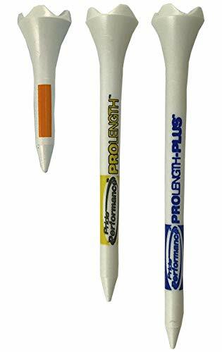 Pride Professional Tee System Evolution Plastic Golf Tees (Pack of 50), 40 Co...