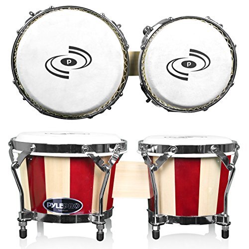 Hand-Crafted Wooden Bongos - Bongo Drums