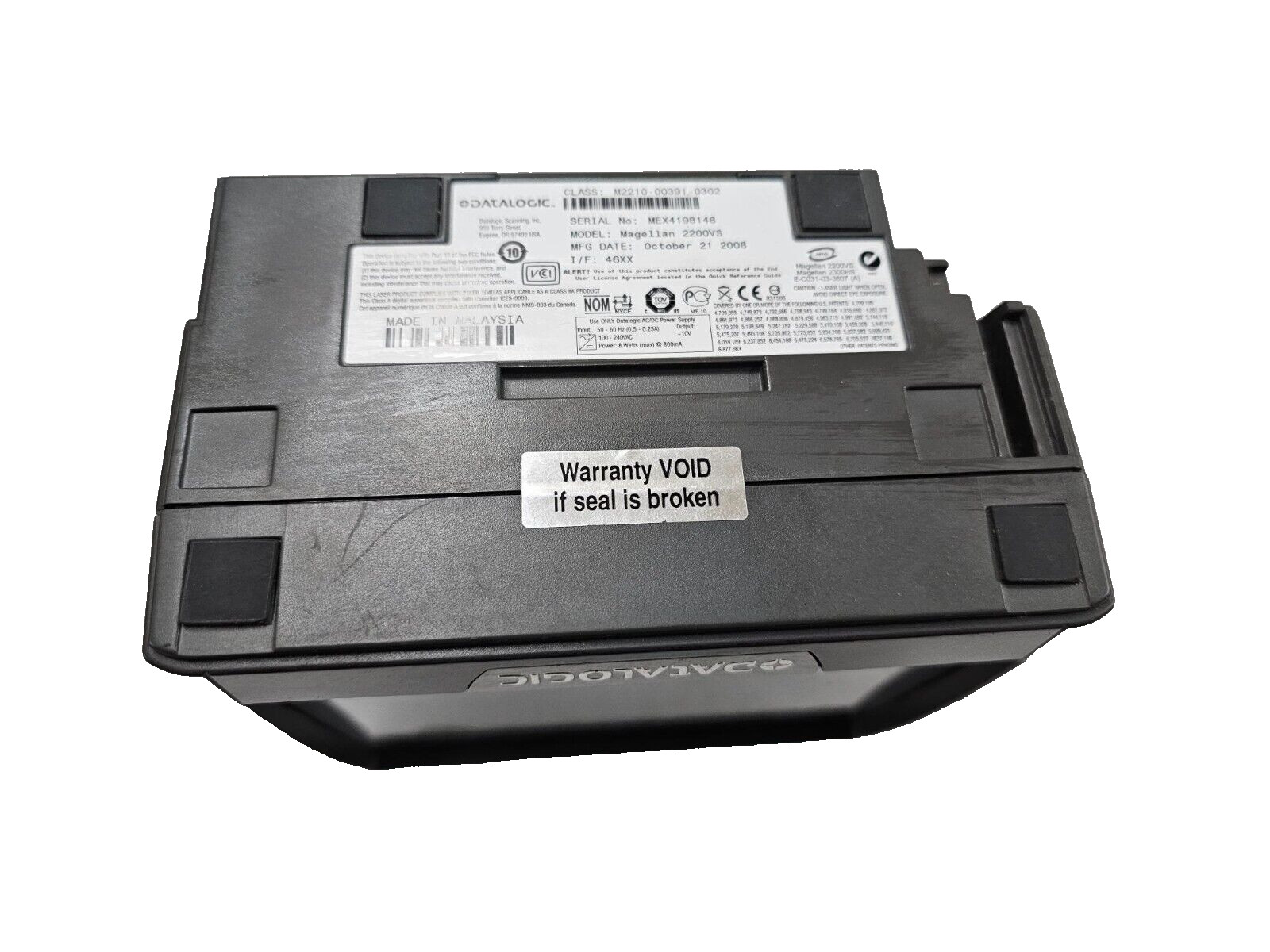 PSC Datalogic Magellan 2200VS USB Barcode Scanner Vertical