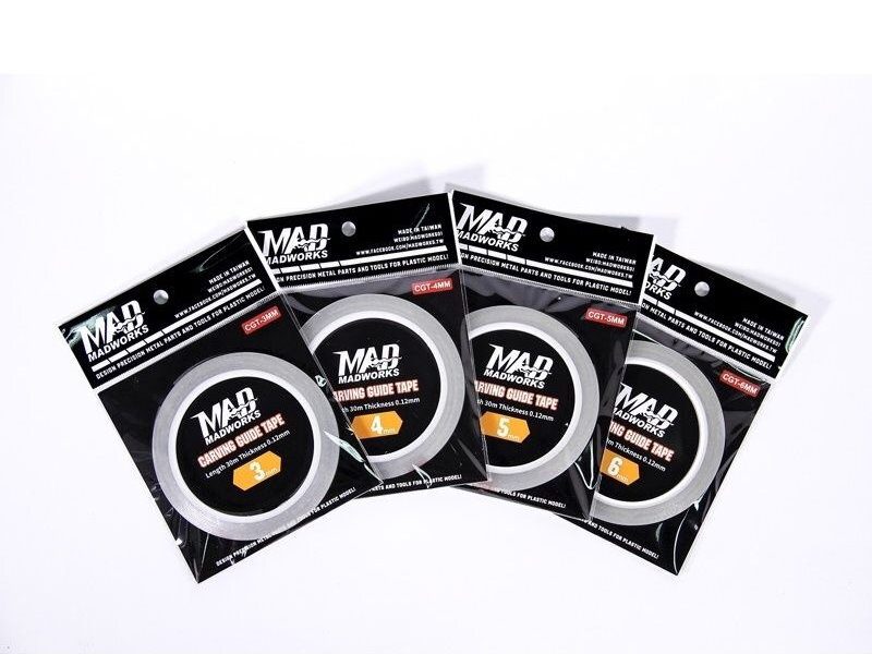 Madworks Hobby Tools Carving Guide Tapes CGT (3~10mm) Multiple Options
