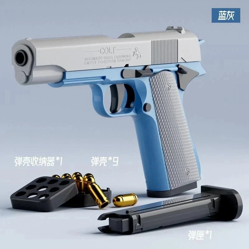 Automatic Colt 1911 Shell Ejection Gun Pistol Toy Guns Kids Boys Birthday