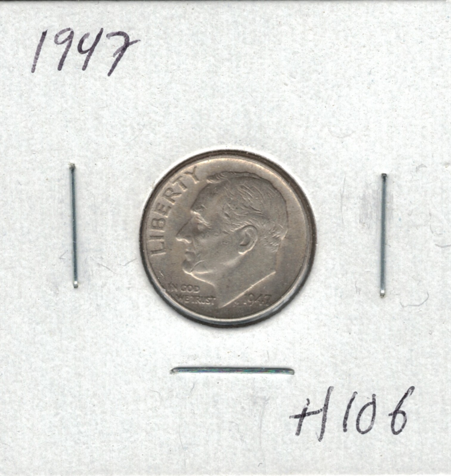 1947 Roosevelt Dime H106 !!!Free Shipping!!!