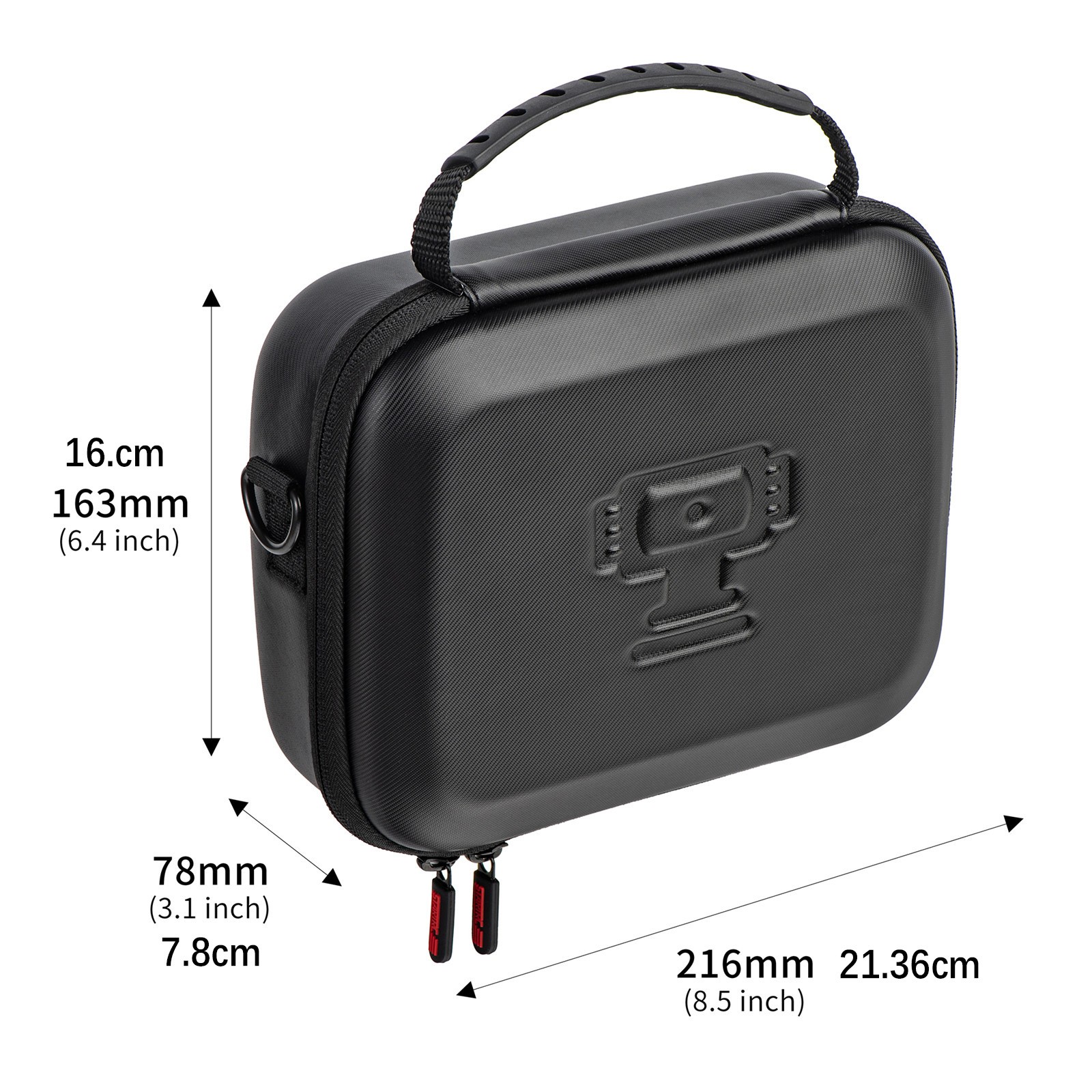 Black Carrying Case for DJI Osmo Pocket 3 Waterproof Pressureproof Storage Bag