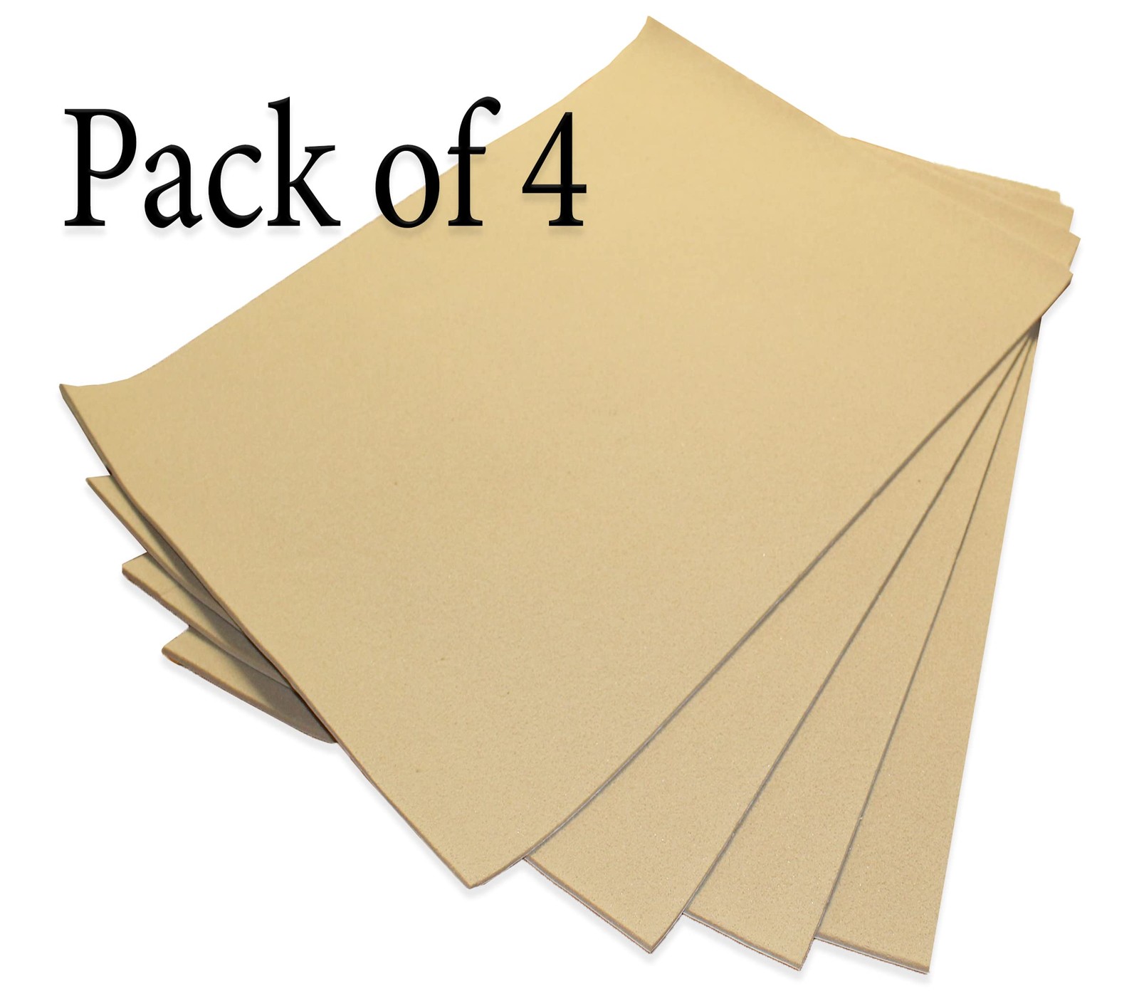 Adhesive Polycushion Foam Padding 1/8"x 18"x 24" - Skin Protection 4 Sheets