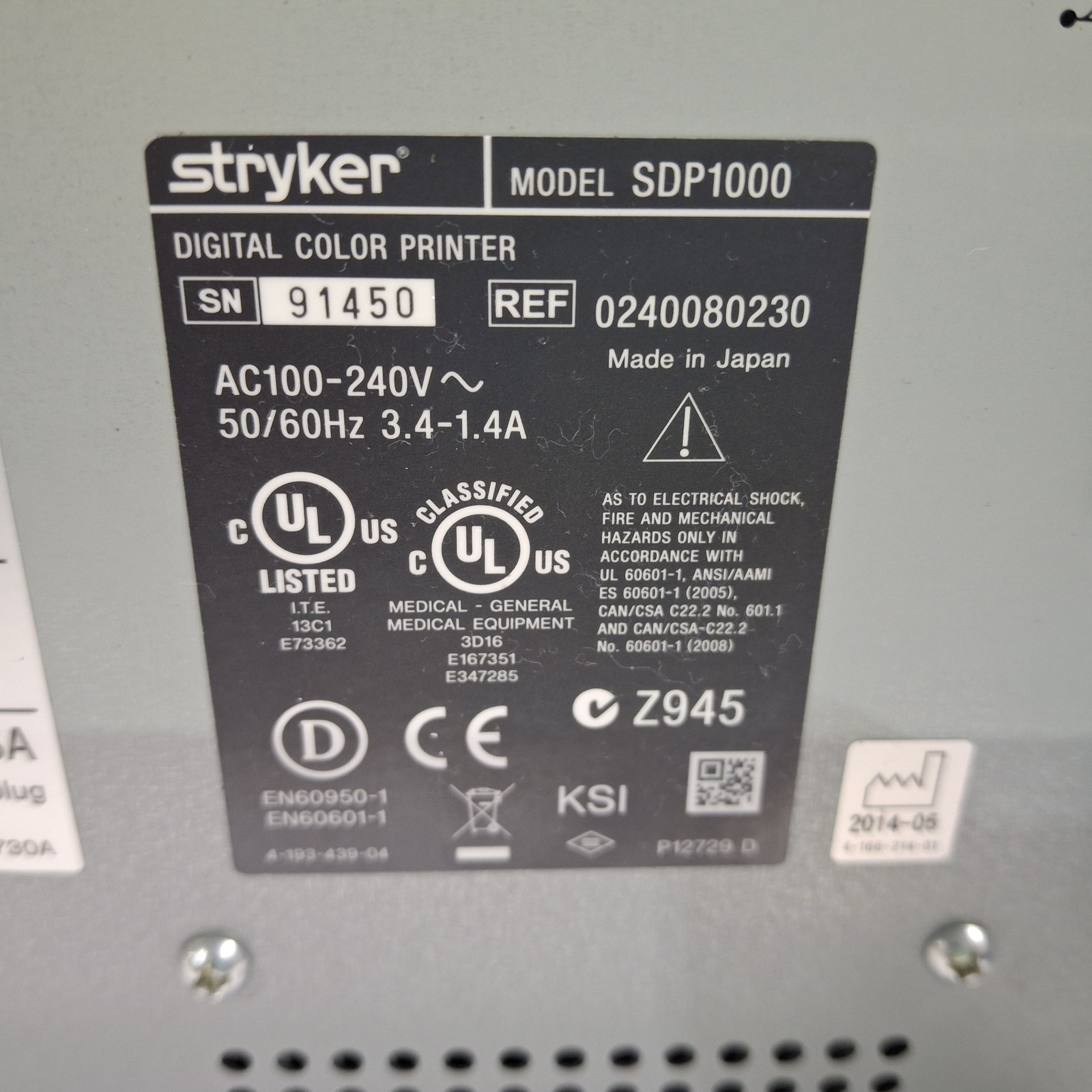 Stryker SDP1000 Digital Color Printer