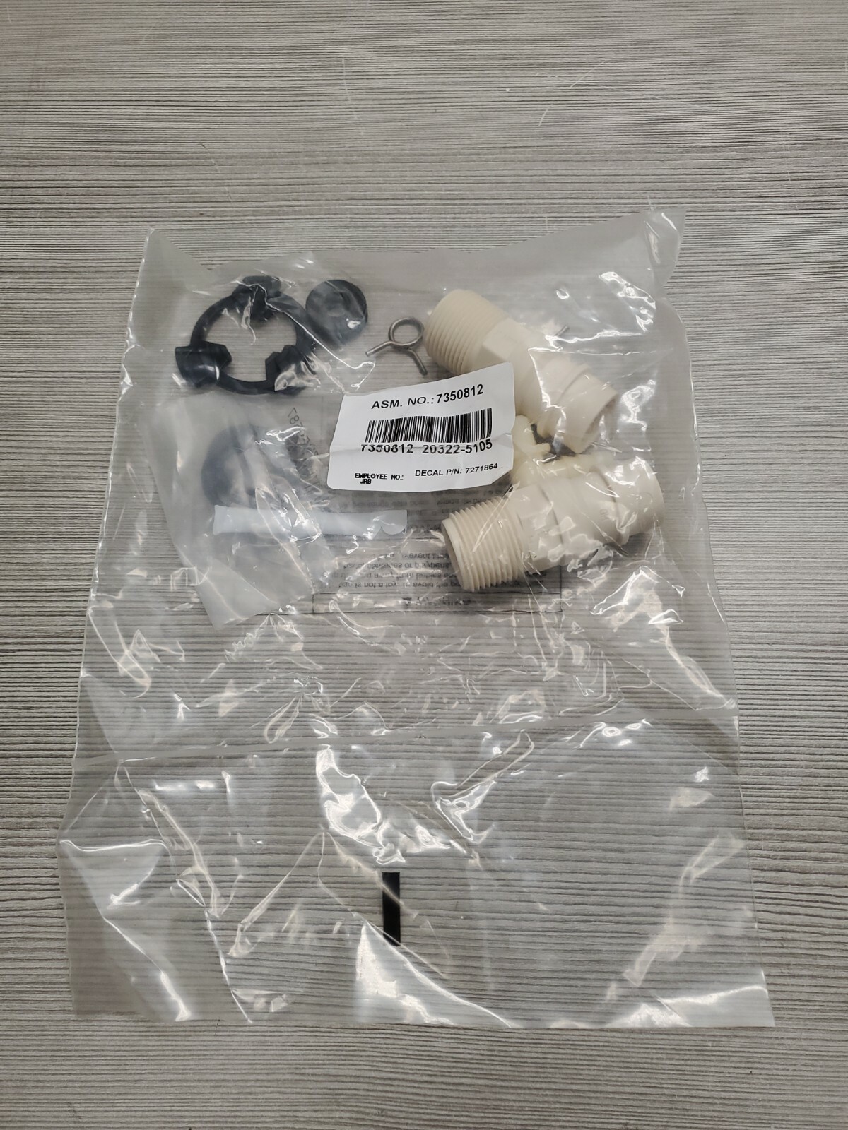 Water Softener Standard Install Adaptor Kit - Part # 7350812 For  RHEEM/GE/KENMO