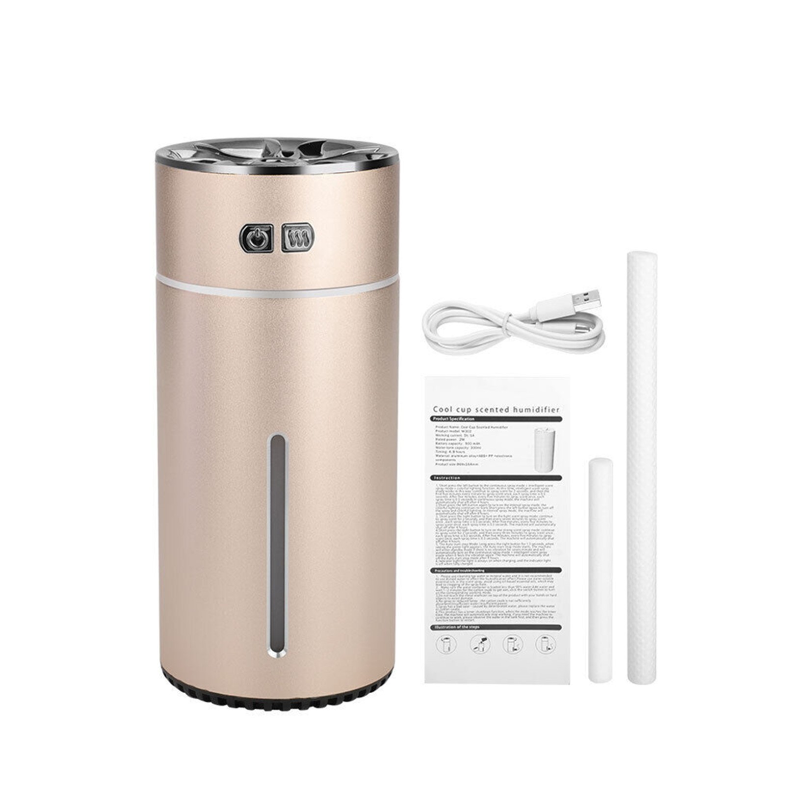 300ml Ultrasonic Aromatherapy Waterless Essential Aroma Oil Diffuser For Car