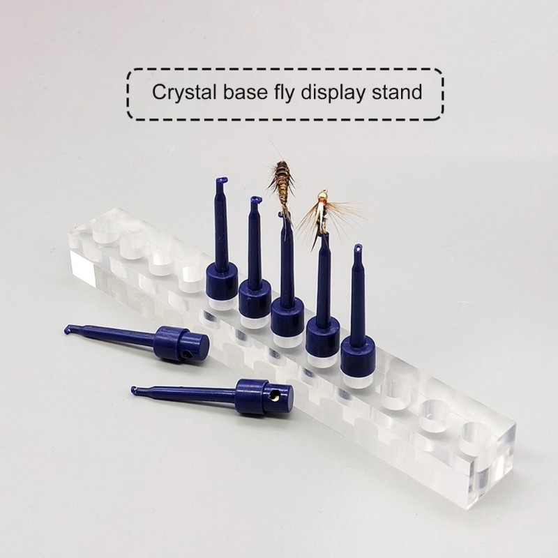 Display Holders for Fly Fishing Hook Clip Showing Shelf Fly Tying Lure Holder