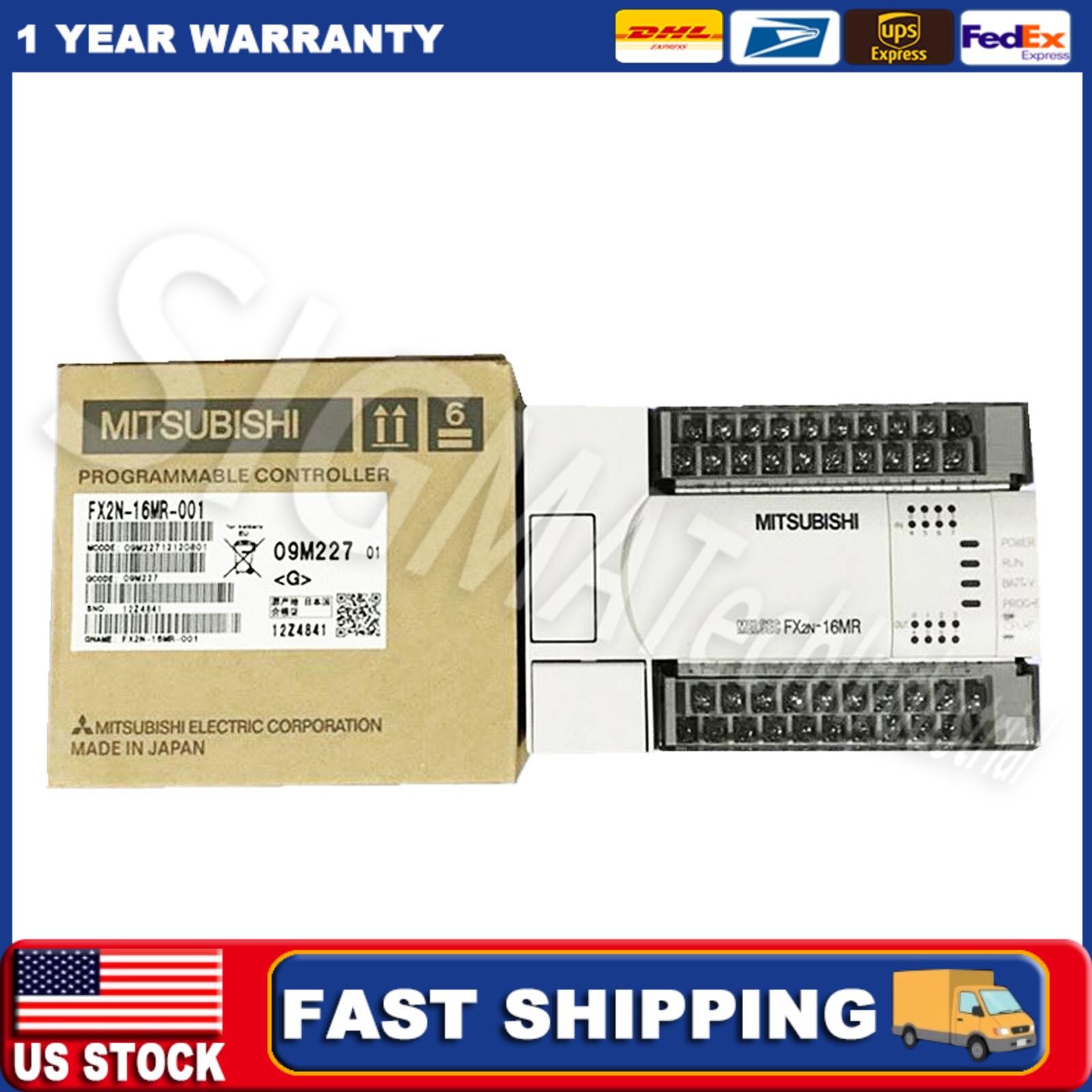 MITSUBISHI FX2N-16MR-001 FX2N16MR001 PLC Programmable Controller US Free TAX