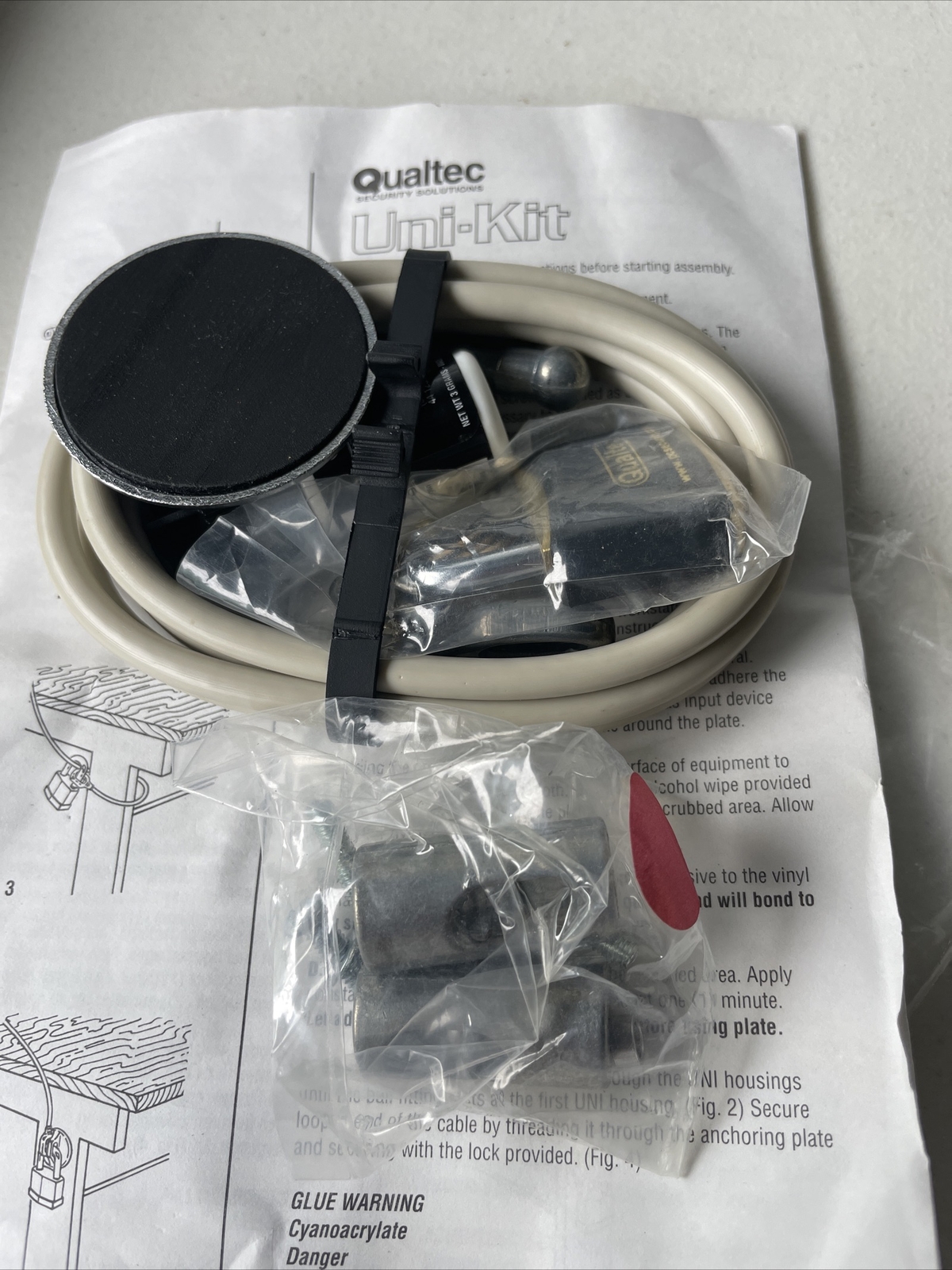 Stop Theft PC Security System by Qualtec Anti-Theft Lock Kit Vintage  (H40)