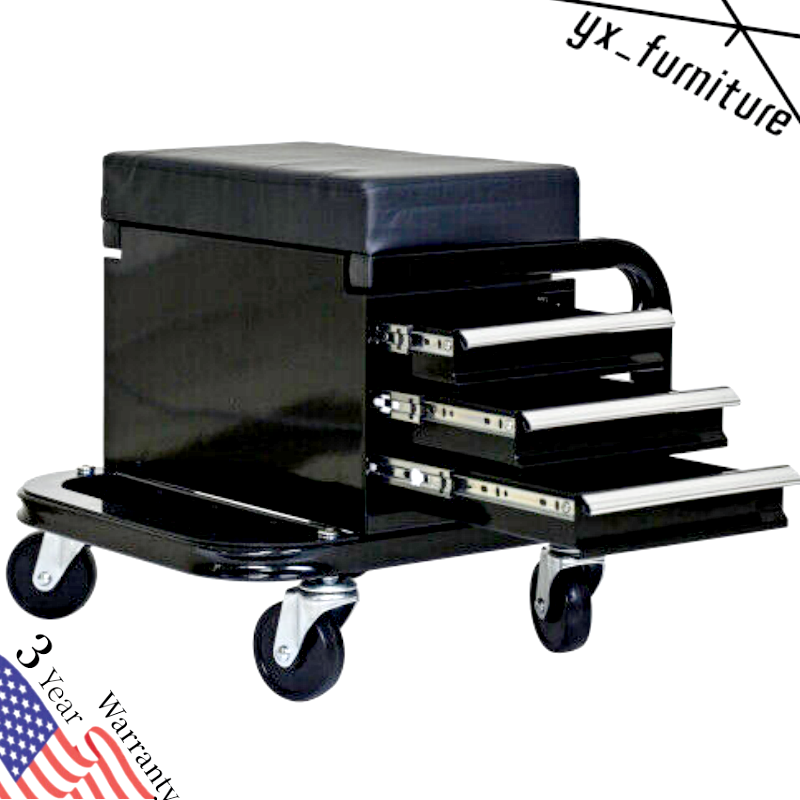 Heavy Duty Workshop Bench - Rolling Bench with Swivel Wheels Mechanic Tool Box