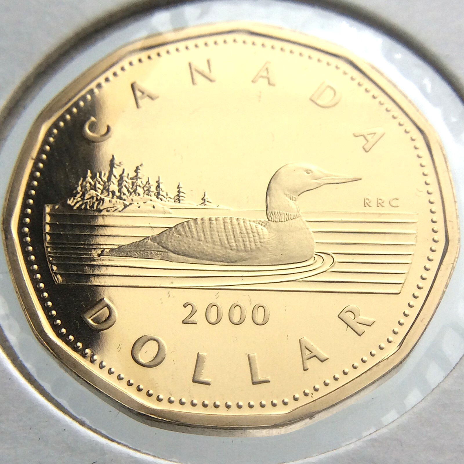 2000 Proof Canada One 1 Dollar Loonie Uncirculated Canadian Coin R960