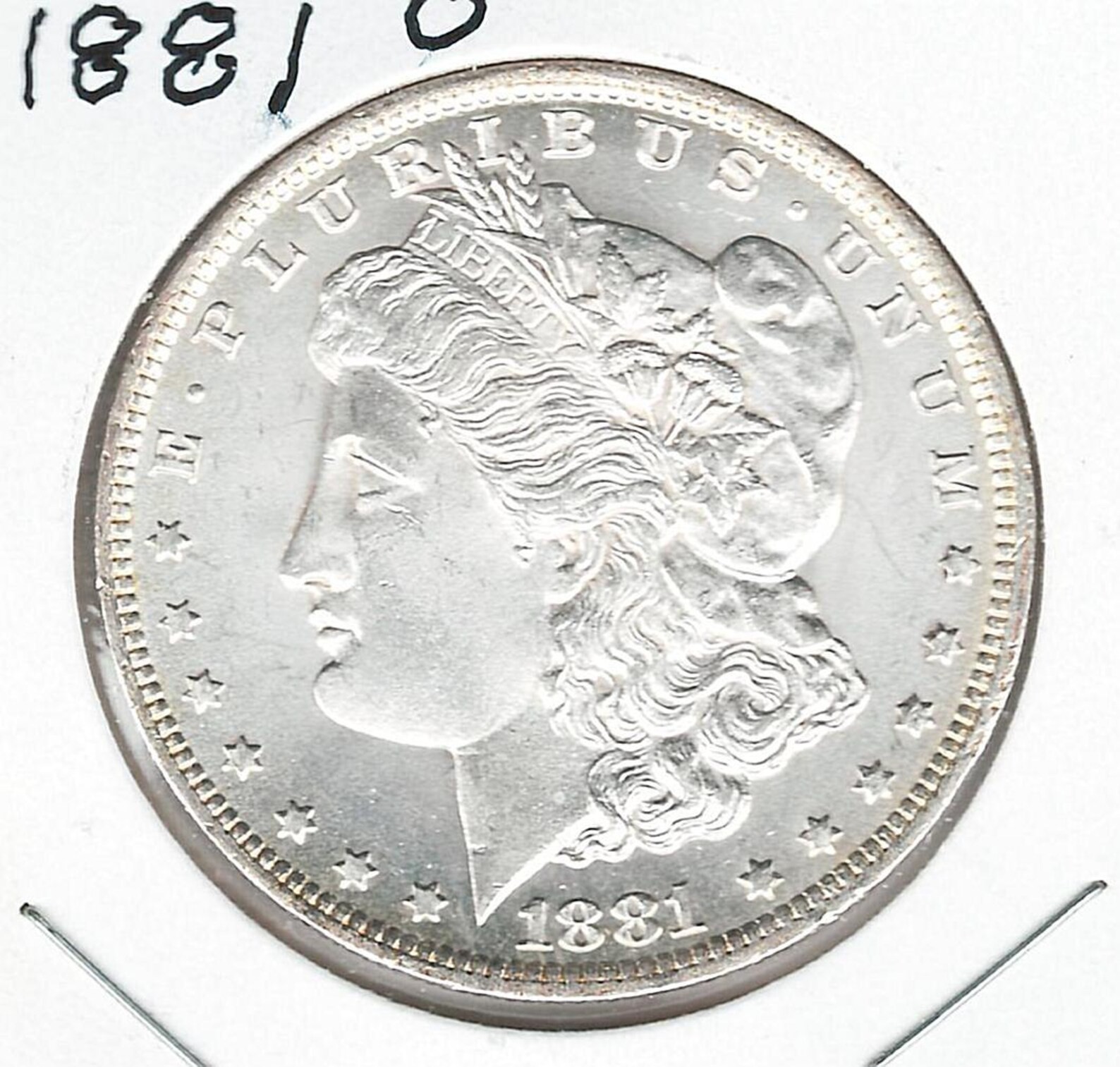 1881 O Morgan Dollar - Uncirculated Mint State - 90% Silver