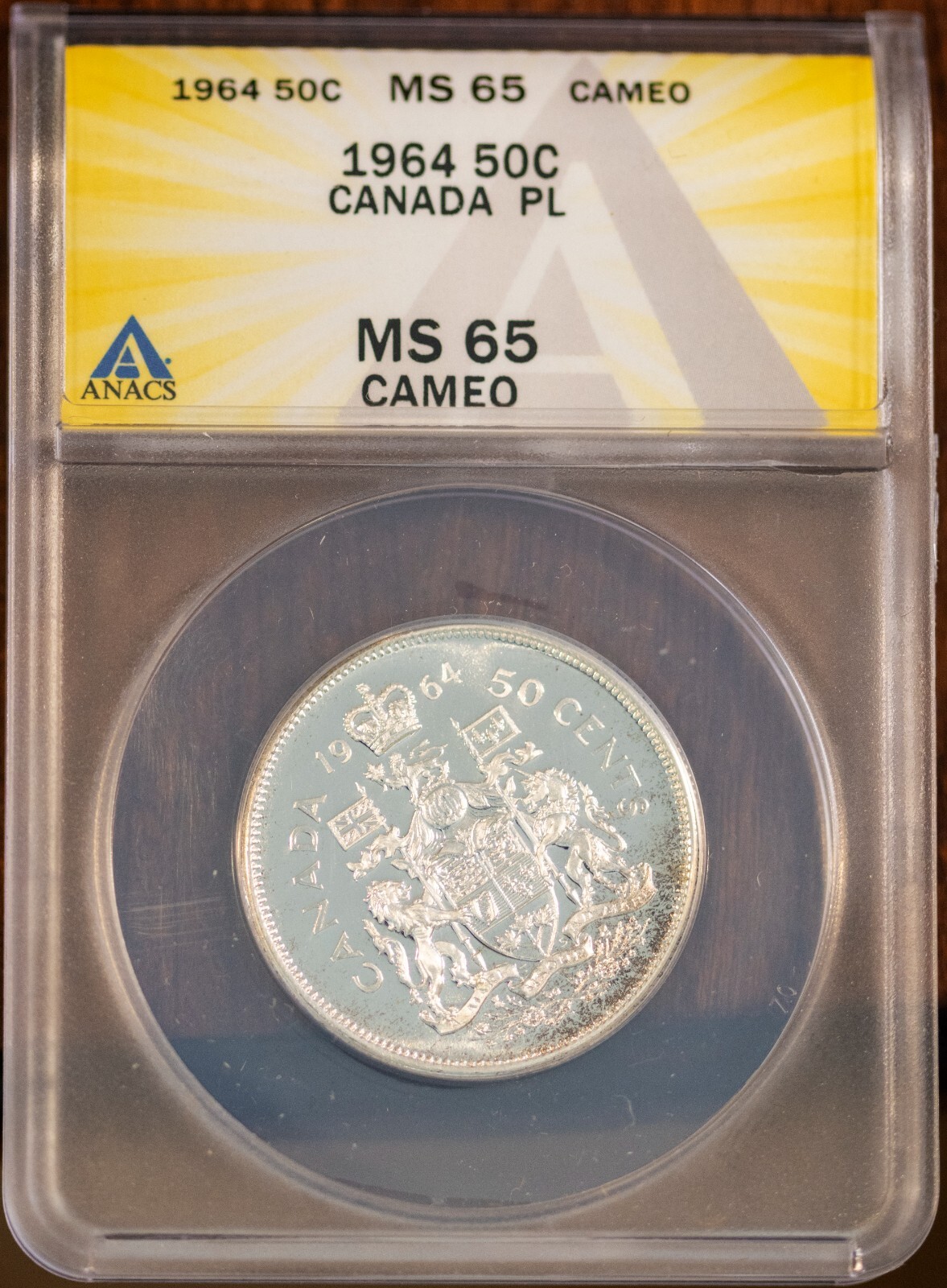 1964 50c Elizabeth II PL Half-dollar MS 65 Cameo New ANACS # 7465125 + Bonus