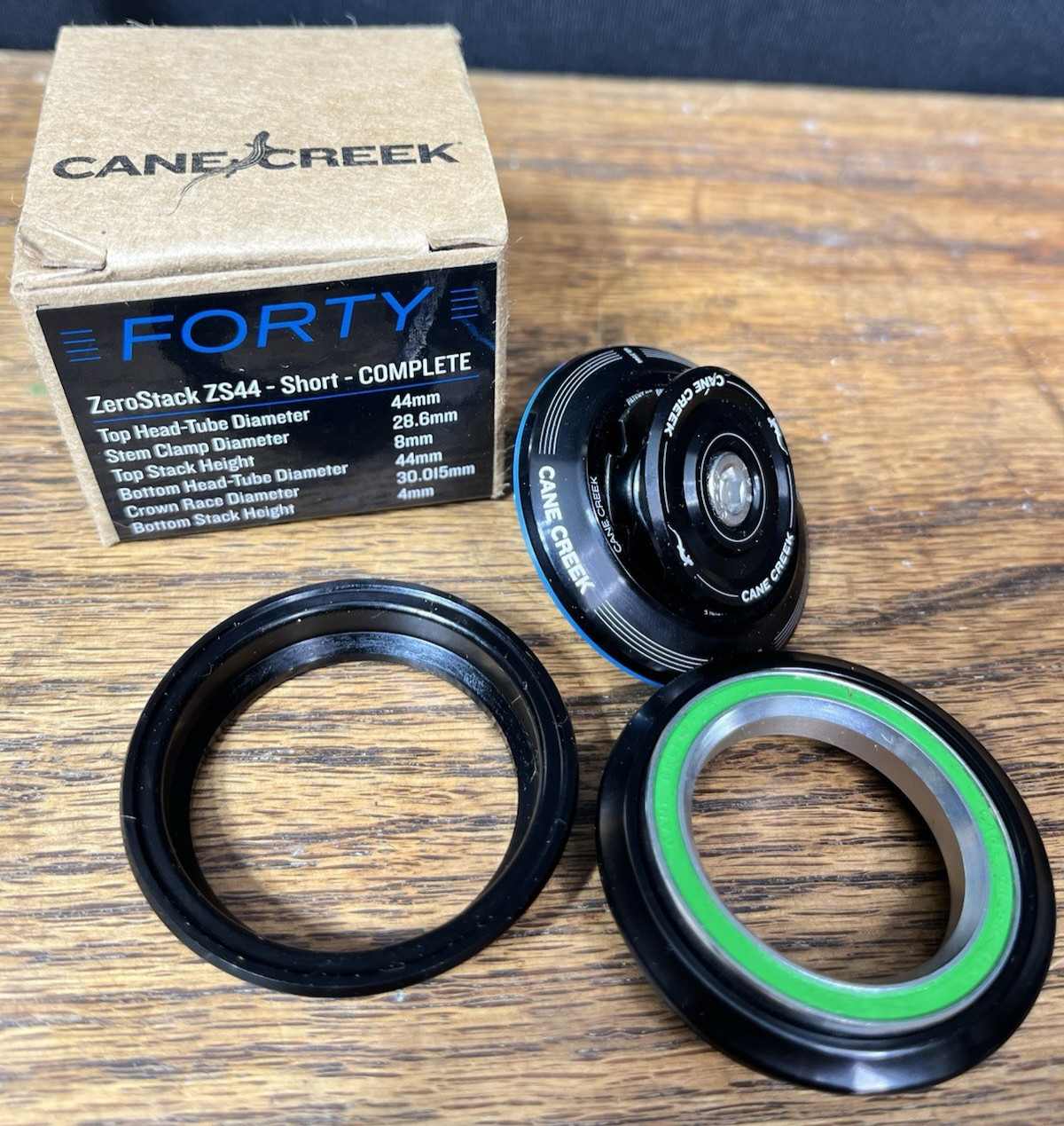 Cane Creek 40 Zero Stack Headset Short ZS44 Complete 28.6 BAA0075K NEW