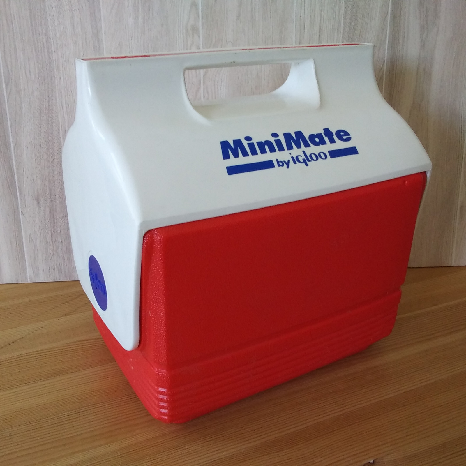 Vtg 1990s IGLOO Mini Mate Beach Lunchbox Cooler Red MiniMate 6-pack Clean!