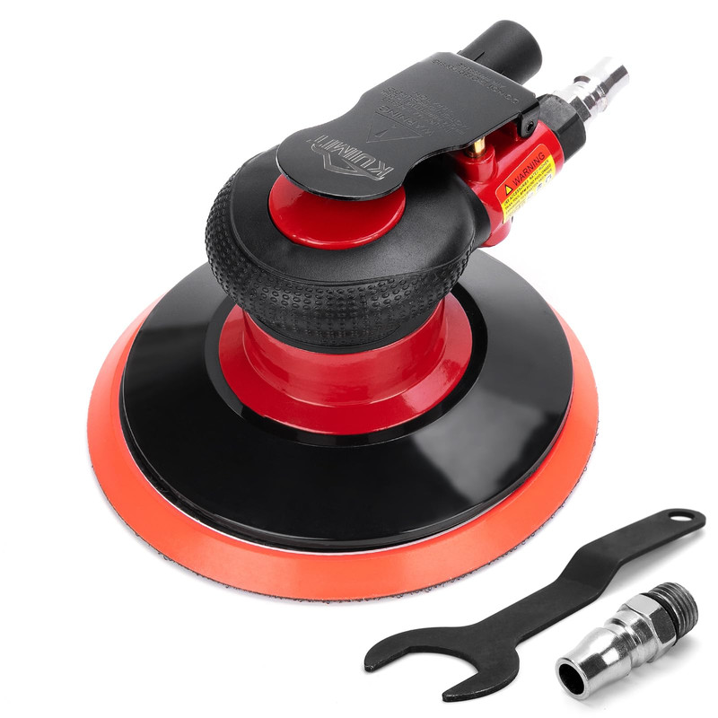 Kuimit Professional 6 Dual Action Random Orbit Air Sander Pneumatic Palm Sander