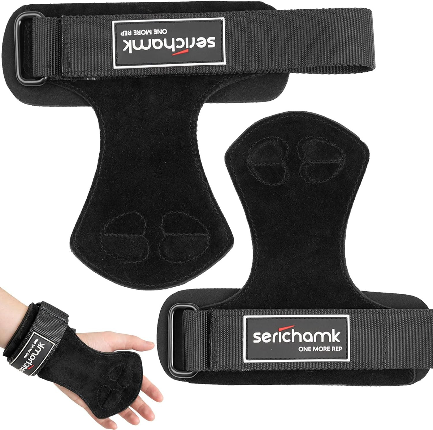 Wrist Straps for Weightlifting with Wrist Wraps,Leather Weight Lifting Wrist Wra