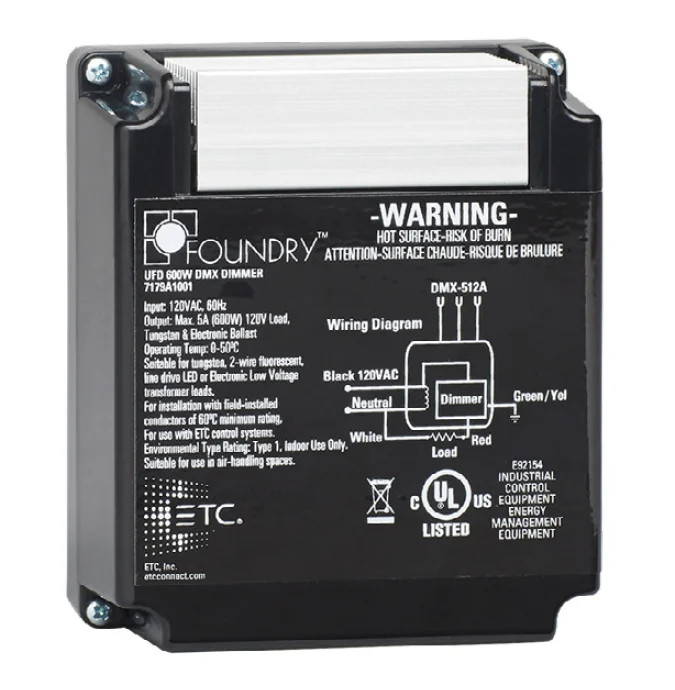 ETC UFD-RST-01 600W DMX Phase-Adaptive Dimmer, 120v