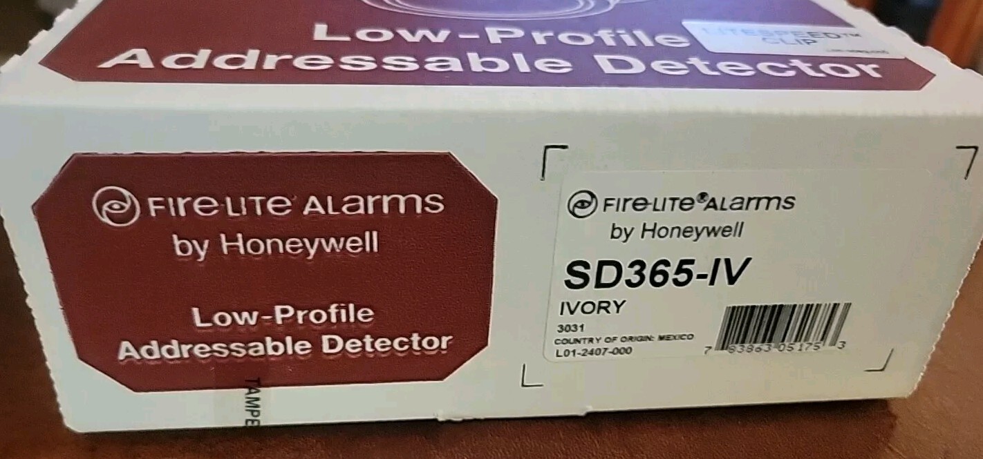 NEW Honeywell Fire-Lite SD365-IV Smoke Detector Ivory NEW IN BOX